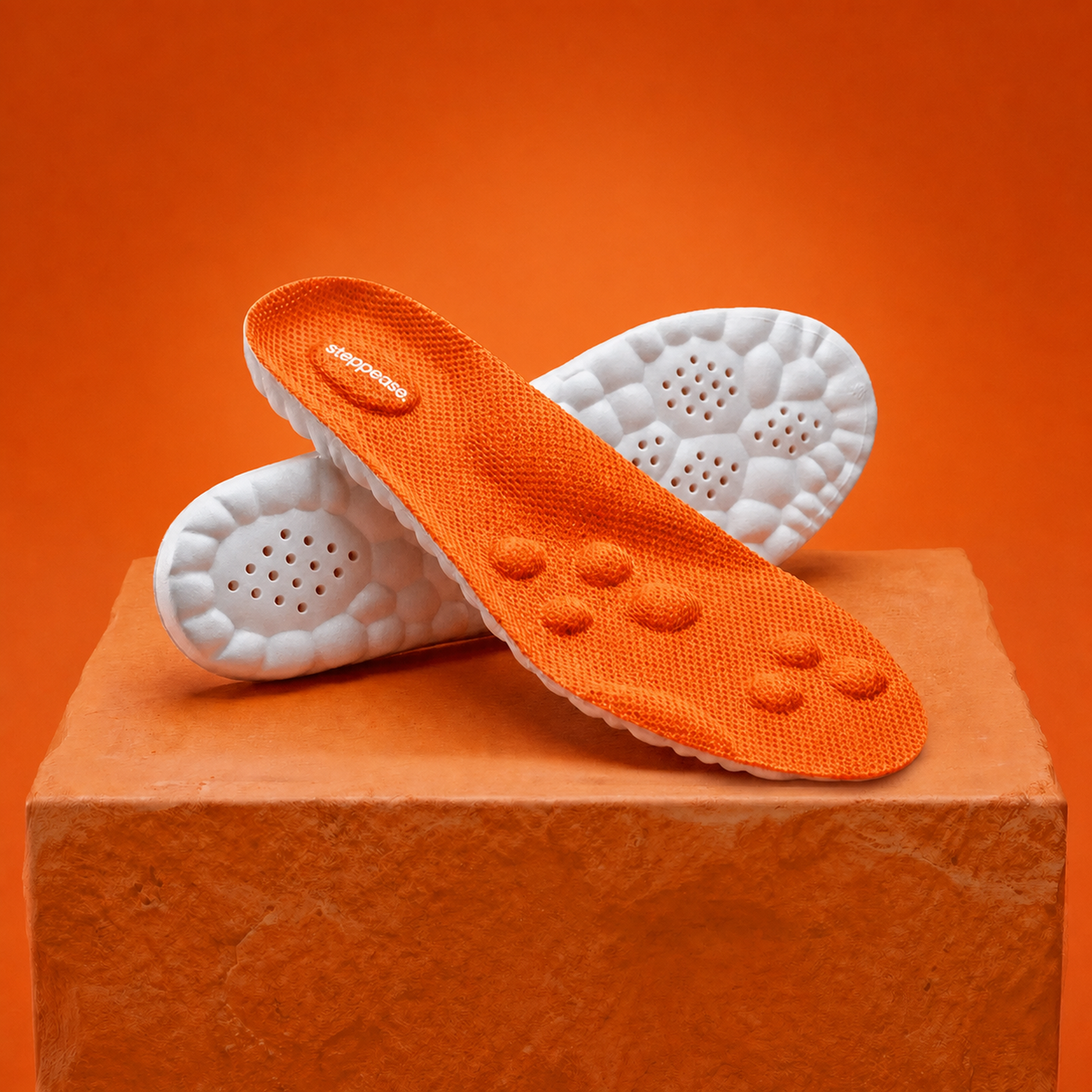Steppease orange Massage Insoles
