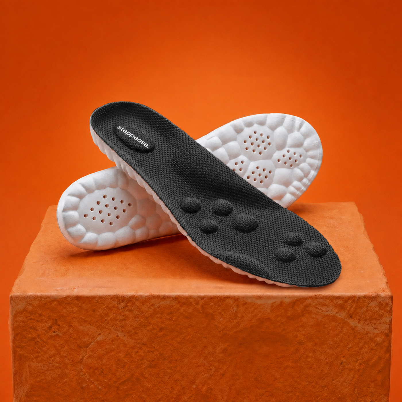 Steppease black Massage Insoles