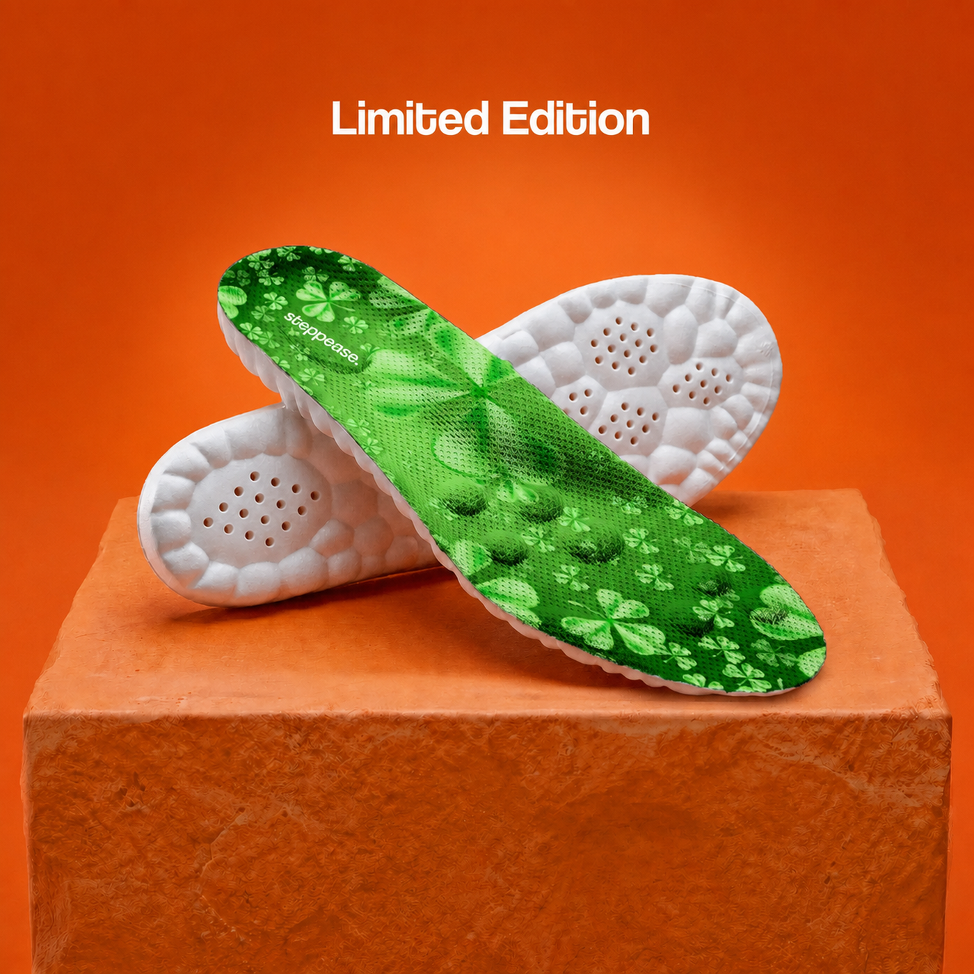 Steppease lucky green Massage Insoles limited edition