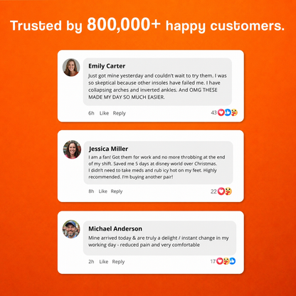Steppease Massage Insoles customer testimonials